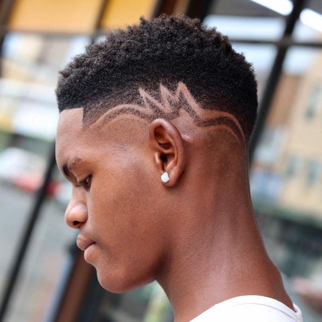 Black Drop Fade Haircut