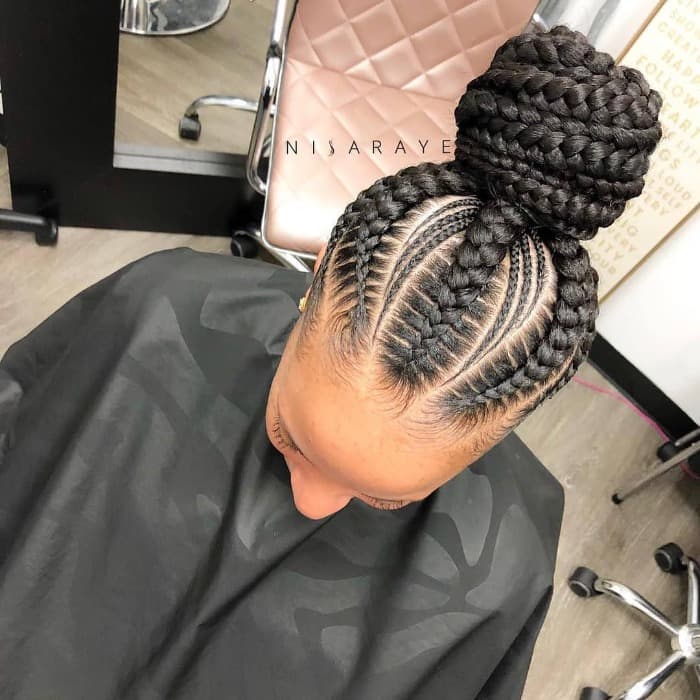 Cornrow Bun