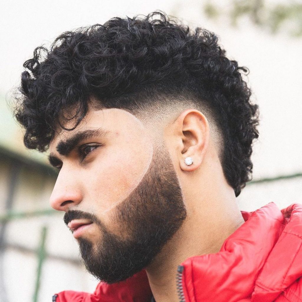 Fade haircut curly hair