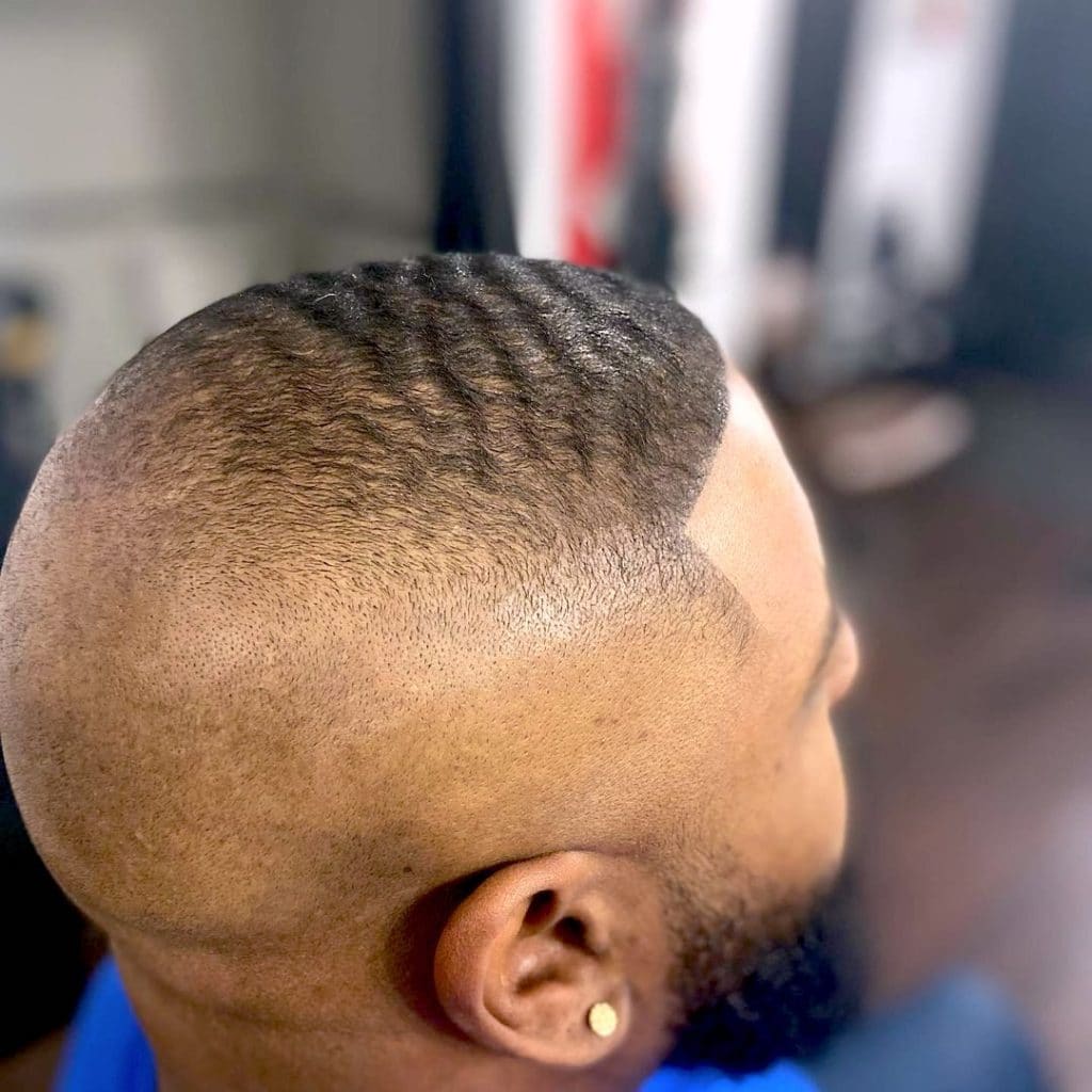 Waves + high skin fade