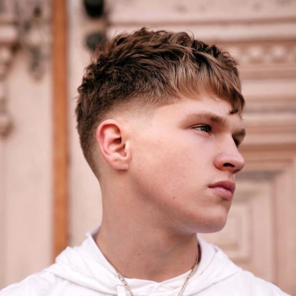 White guy fade haircut