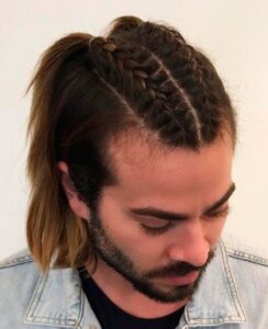 fishtail hairstyle man