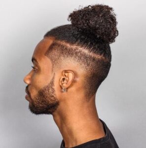 black man ponytail style