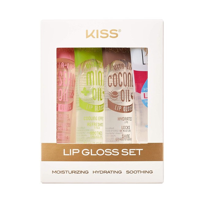 Kiss Lip Gloss Set 4PC The Best New Amazon Beauty Products Include a Sol de Janeiro Fragrance and TikTok Viral Makeup Brush